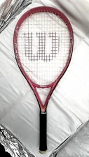 Wilson HOPE tennis racquet pink grip 4 1/4 breast cancer awareness pink white