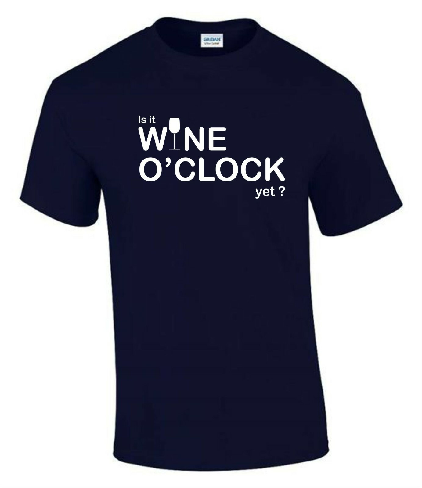 RHUDE Is It Wine O Clock Yet Drinker Gift Idea Funny Rude Men’s Lady's T Shirt T0176