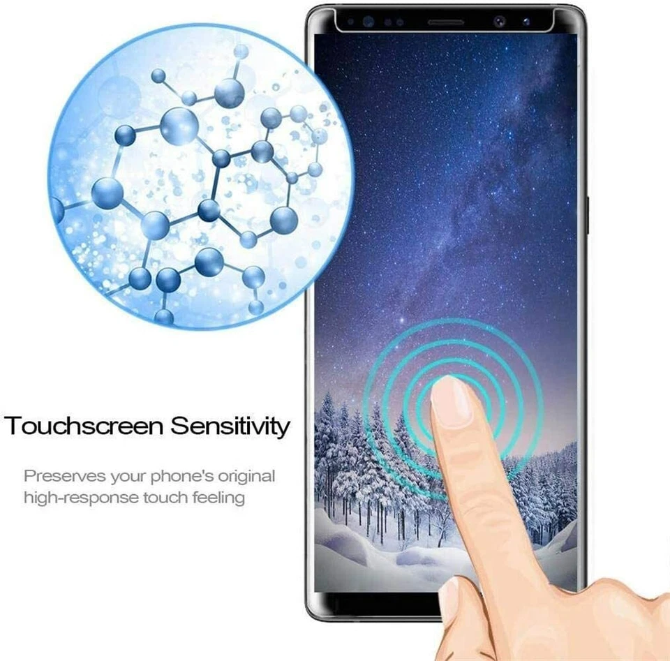 для Samsung Galaxy S8 новый полный охват протектор экрана закаленное стекло - прозрачный - Изображение 4 из 4