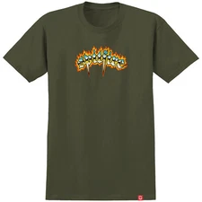 Spitfire Wheels Shirt Chrome Venom Military Green