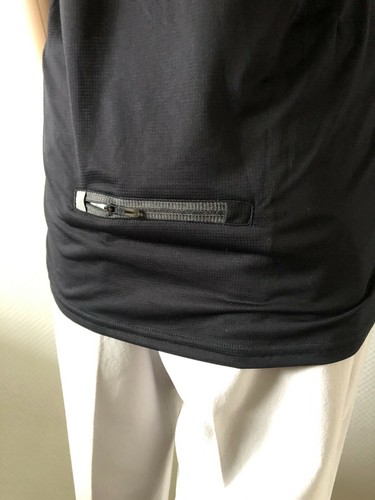 🌟 Camiseta de running Adidas Trail 1/2 Zip para hombre negra talla S S10107 NUEVO - Imagen 4 de 7