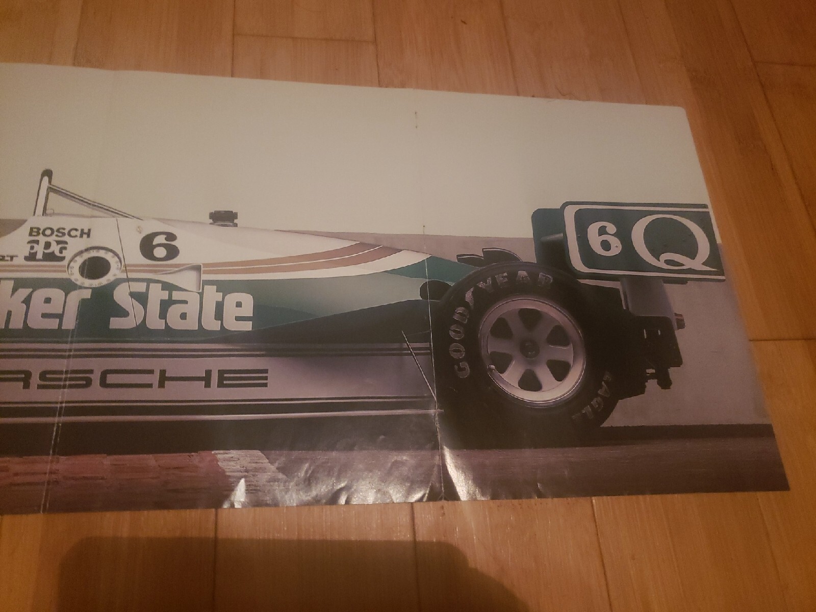 Porsche Quaker State Indy Car Poster Large Decor Vintage eBay