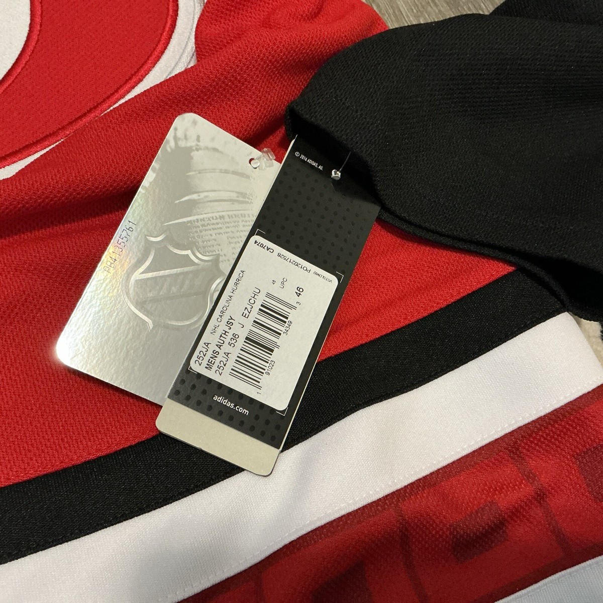 Hurricanes サイン入りジャージ adidas adidas Carolina Hurricanes Home Hockey Jersey Men's Size 46