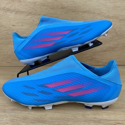 adidas X SPEEDFLOW.3 LACELESS FG - Men s Sz 13 Soccer Cleats Pink Blue NEW RARE