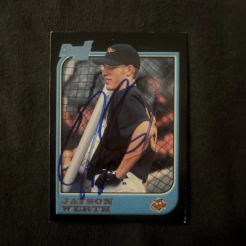 Jayson Werth SIGNED 1997 Bowman #433 (RC) AUTO Baltimore Orioles