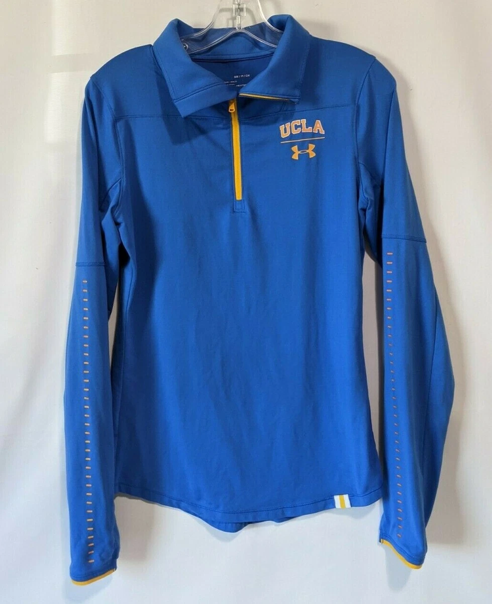 UNDER ARMOUR Loose Heat Gear UCLA Bruins Blue 1 4 ZIP Sweatshirt