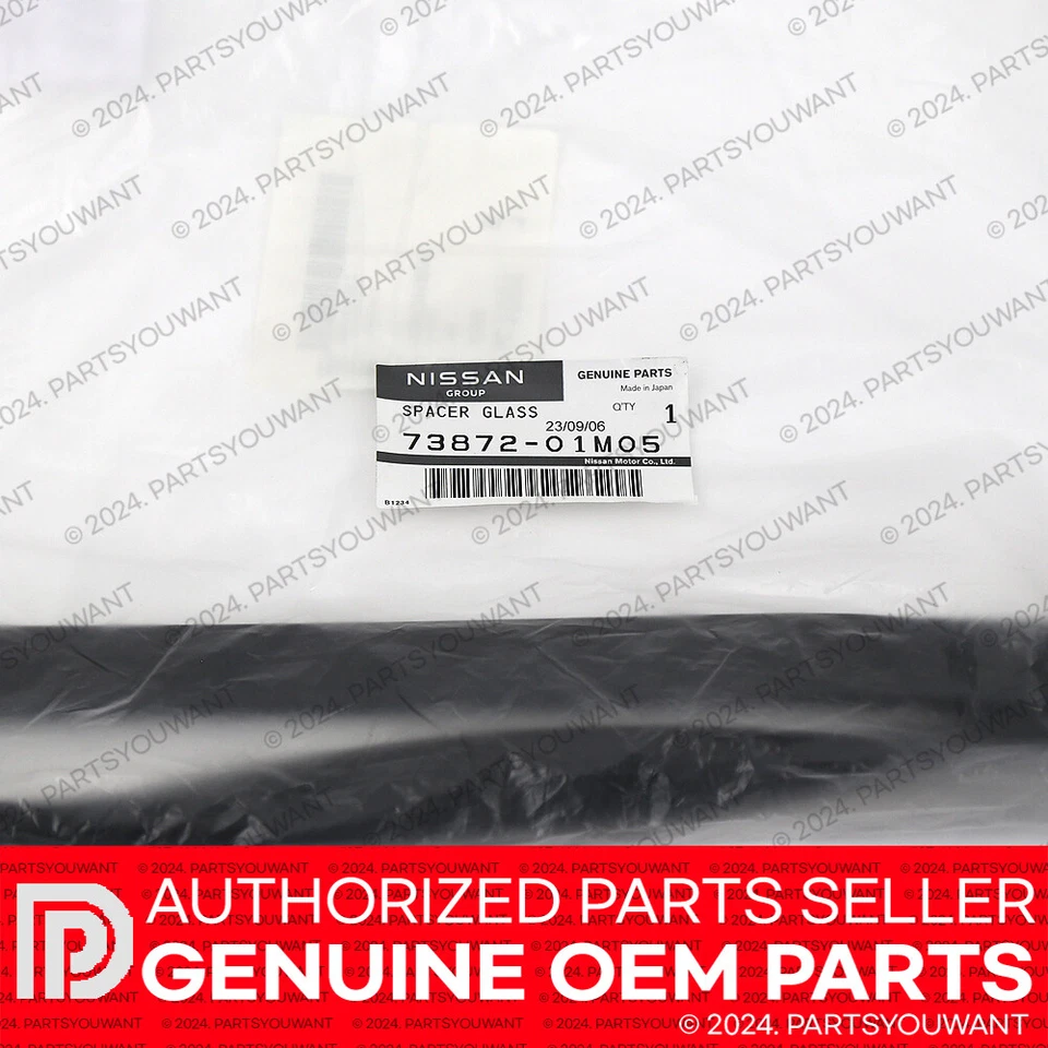 GENUINE Nissan Factory OEM SunRoof Window Weatherstrip Seal Gasket 73872-01M05 - Image 4 of 4