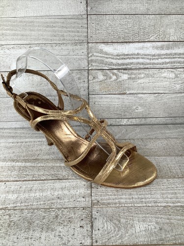 Gianni Bini Gold Metallic Sandra High 