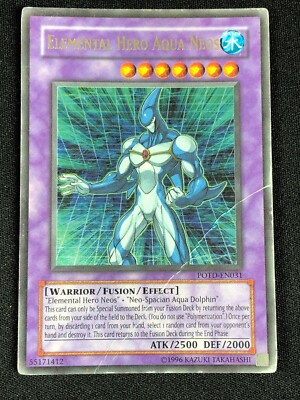 YUGIOH ELEMENTAL HERO AQUA NEOS POTD-EN031 ULTRA HP/CREASES