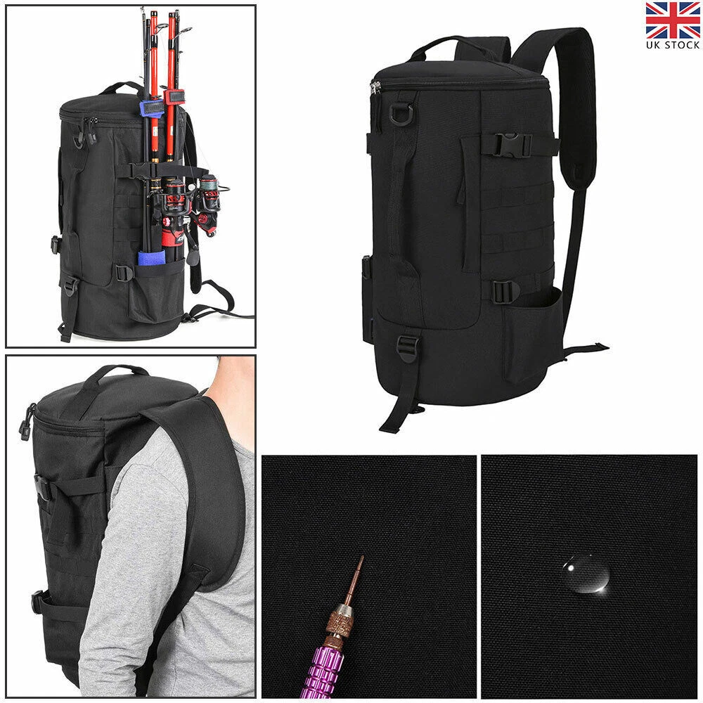 Multifunctional Fishing Backpack Lure Rod Bag Travel Camping