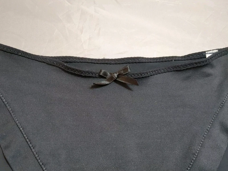 Vintage Chantelle Black Spandex Blend Panties Briefs Small New Without Tags - Image 2 of 4