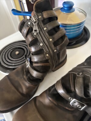 John Varvatos Engineer Triple Buckle Boot. GRAIL! Size 9 | eBay display picture 3