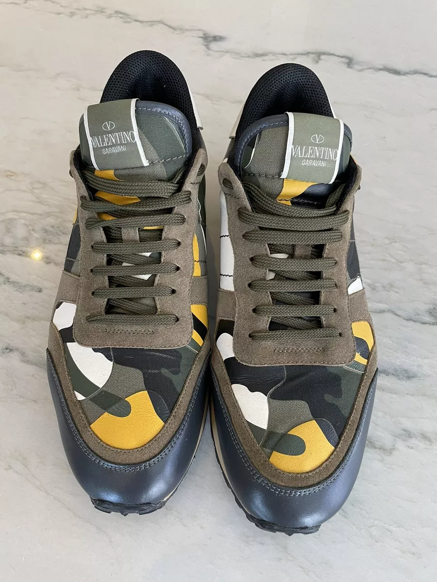 Valentino rockrunner yellow clearance camo