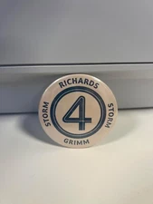 Fantastic Four: First Steps 2" button from movie poster 2025