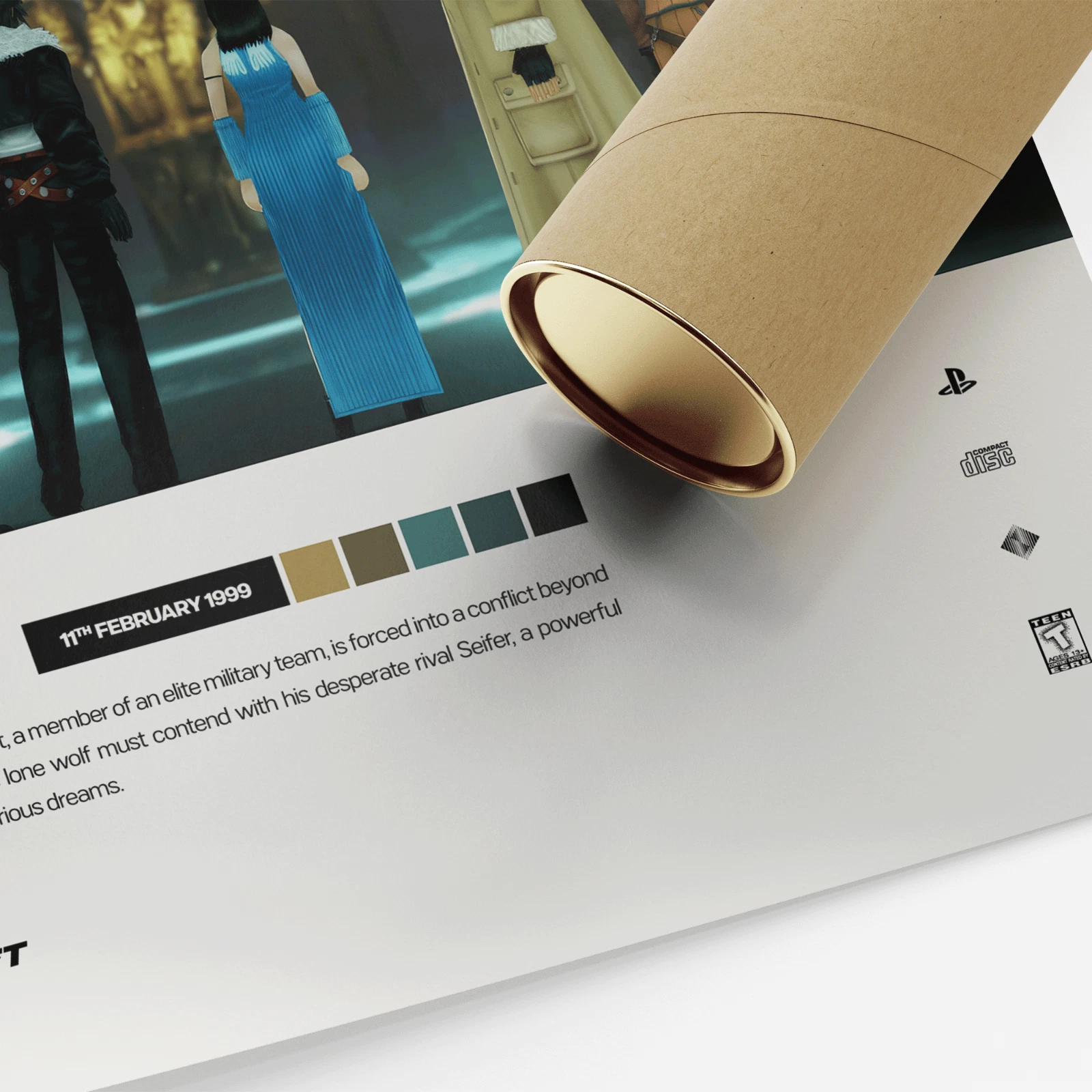 Final Fantasy VIII (1999) Video Game Art Poster