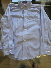 BOYS IZOD SZ XS 6/7 BUTTON DOWN LONG SLEEVE SHIRT BLUE