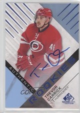 2016-17 SP Game Used Authentic Rookies Blue Auto Trevor Carrick #198 Auto 2a9