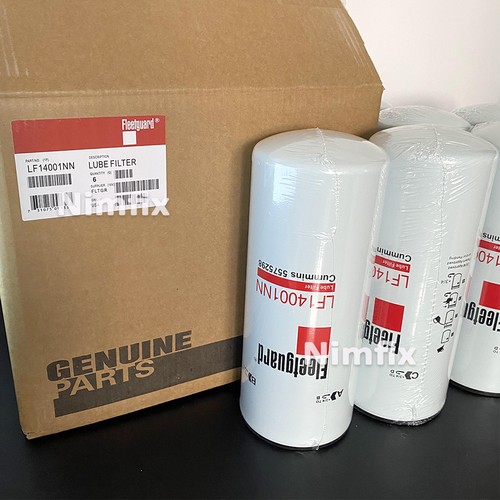 6PCS LF14001NN Oil Filter Fits For 5575298 Cummins Engine Fleetguard