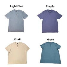 Eddie Bauer Men's Classic Fit Short Sleeve Soft Henley