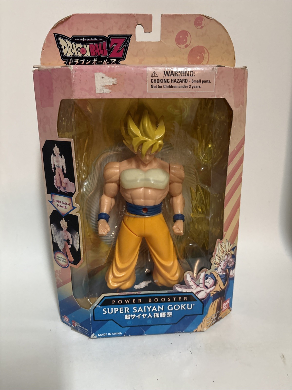 Dragon Ball Z Power Booster Super Saiyan Goku Bandai Figura Escudo de Energía