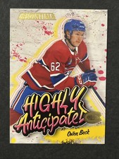 23-24 UD Credentials Hockey RC Highly Anticipated HA-40 Owen Beck