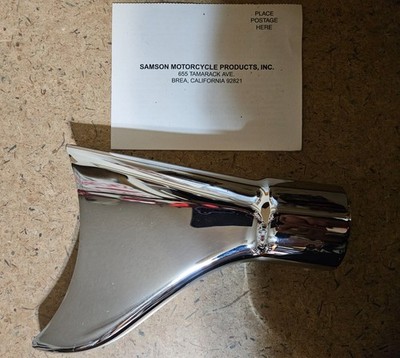 Samson Chrome Fishtail Exhaust Tip   Fits 2'' Pipes