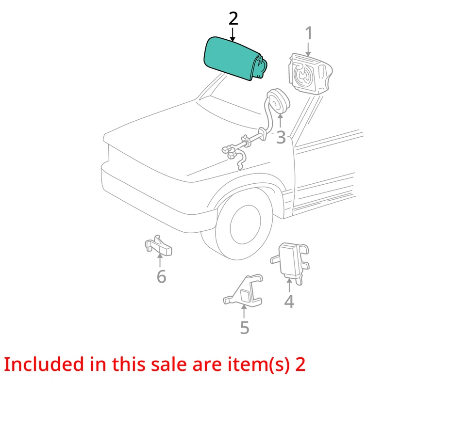 Air Bag Front Passenger Fits 95-97 EXPLORER 1709087 Foto 3 de 4