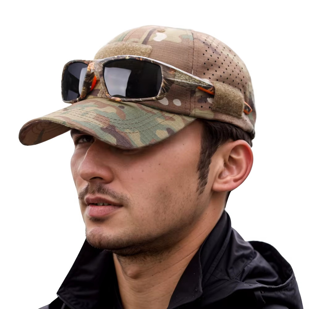 Camouflage Baseball Cap Breathable Sun Protection Tactical Outdoor Sports Hat 