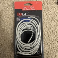Gigaware 12-ft DSL Patch Cable New 279-014 NIB works with all DSL signals. G87