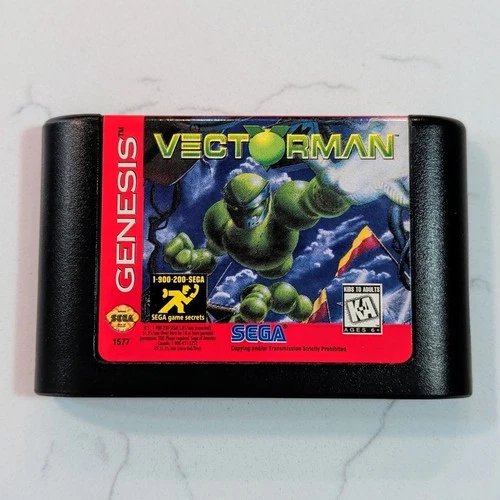 Vectorman (Sega Genesis, 1995) Cart Cartridge Only Tested Very Good Condition