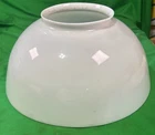Antique 14" Milk Glass Hanging Parlor Library Lamp Shade Dome  Oil Original Old