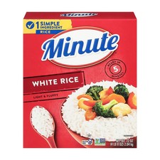 Minute Instant Light and Fluffy White Rice   72 oz.