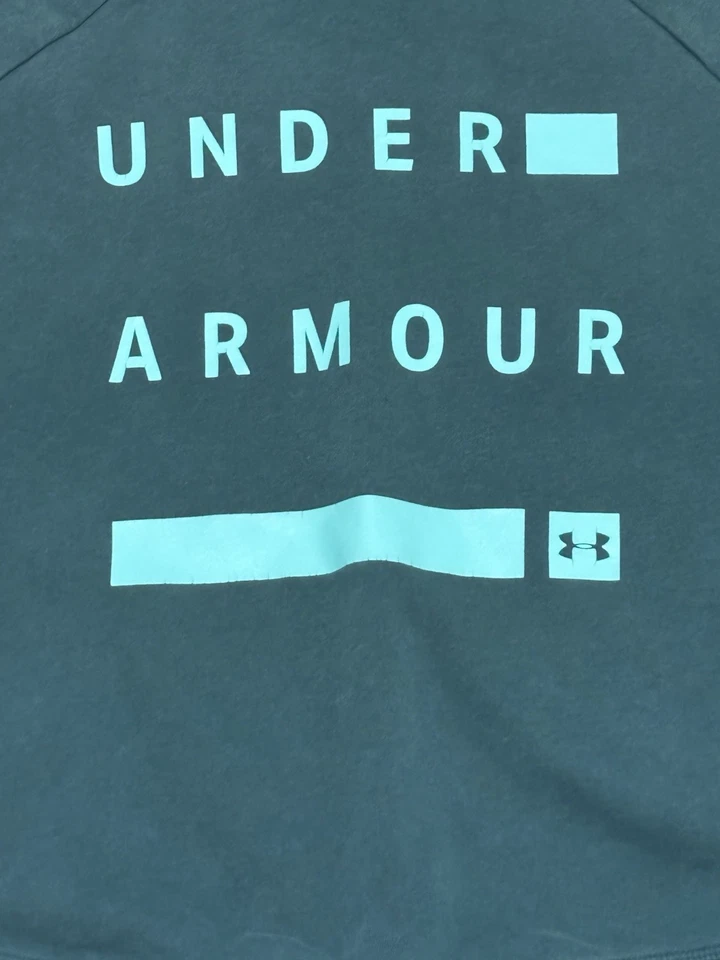 Sudadera con capucha Under Armour cuello alto buceo para mujer talla XL verde azulado usado en excelente estado Foto 2 de 4