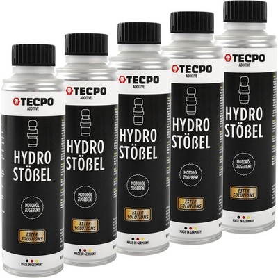 TECPO HYDROSTÖßEL ESTER ADDITIV 5x300 ml HYDRO STÖßEL MOTORÖL REINIGER ÖL ZUSATZ