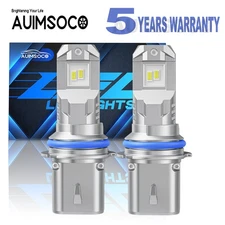 2x Super Bright 9007 HB5 LED Headlight Bulbs Kit High Low Beam 100000W 4200000LM