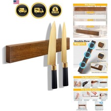 Magnetic Knife Holder Wood, 10" Knife Magnetic Strip No Drill Adhesive Knife ...