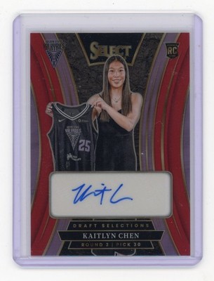 Kaitlyn Chen 2025 WNBA Select, DSS-KC, Draft Selection Signature Red Prizm /99