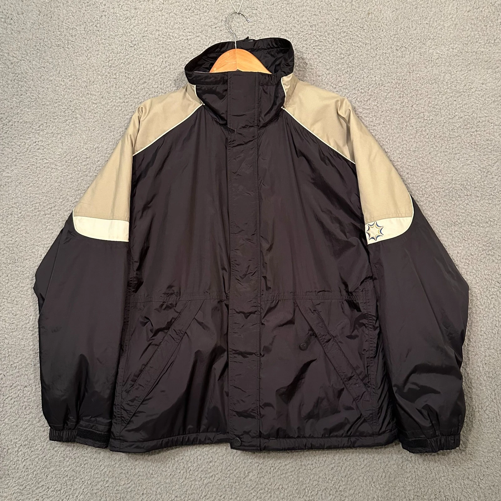 Burton Snowboard Jacket Men's Medium Black Universe Ski Coat Snow Outerwear