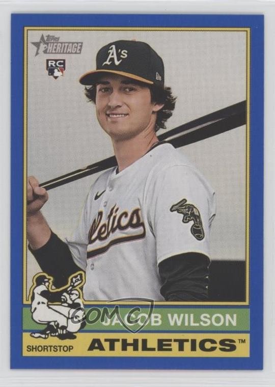 2025 Topps Heritage Dark Blue Border Jacob Wilson #15 1g4g