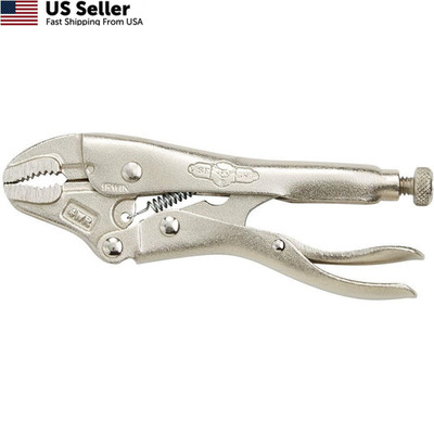 IRWIN VISE-GRIP Curved Jaw Locking Pliers with Wire 4'' / 100 mm, Steel