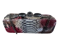 Clara Kasavina Chanel Bvlgari Hermes Python Clutch made in USA RARE