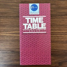 China Airlines CAL Timetable  April 28-October 26,1985 - Excellent Condition