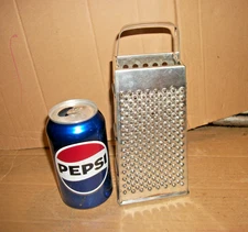 Vintage Medium Size Metal/Steel Box Type Cheese Grater/Vegetable Shredder Hong K