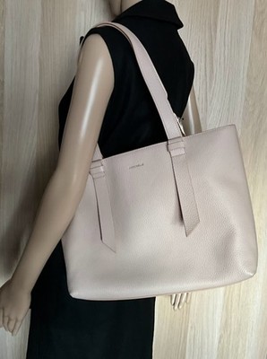 Coccinelle Damen Umhängetasche, puderrosa 37x25x12 cm Borsa a tracolla, pelle