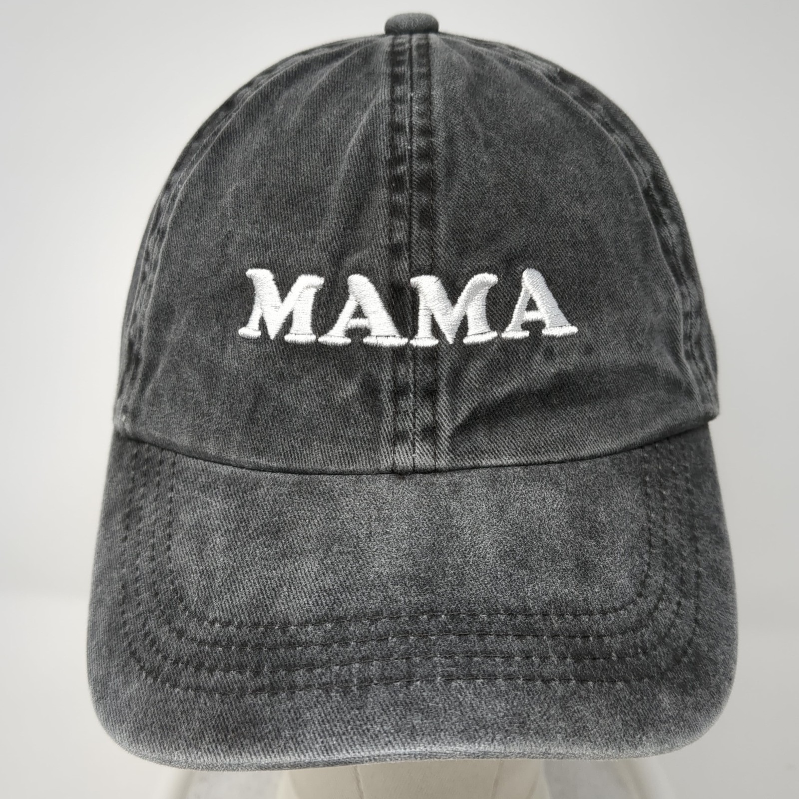 Mama Slideback Baseball Hat Solid Gray One Size A… - image 2
