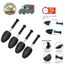 Eco-Friendly Men's Shoe Trees - 2 Pairs Adjustable Stretcher for Retaining Shape