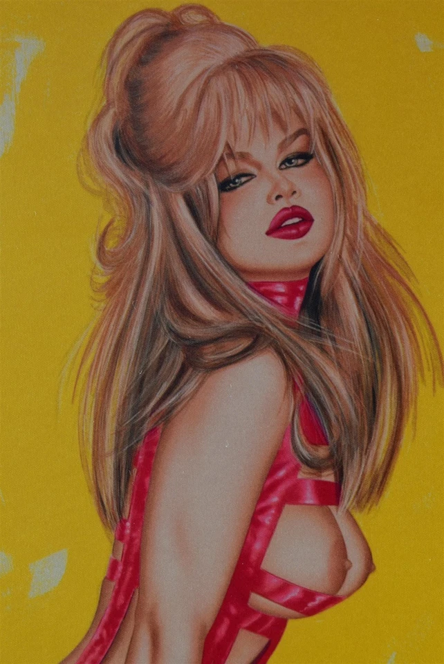 Litografía serie firmada por Olivia De Berardinis Shindig mate 17-1/2 x 23-1/2 pulgadas Foto 3 de 4