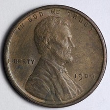 1909 VDB Lincoln Wheat Cent Penny UNC UNCIRCULATED MS E189 SACN