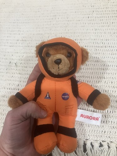 Aurora Kennedy Space Center Peluche Astronauta Orso Portachiavi Zaino Clip - Foto 8 di 8