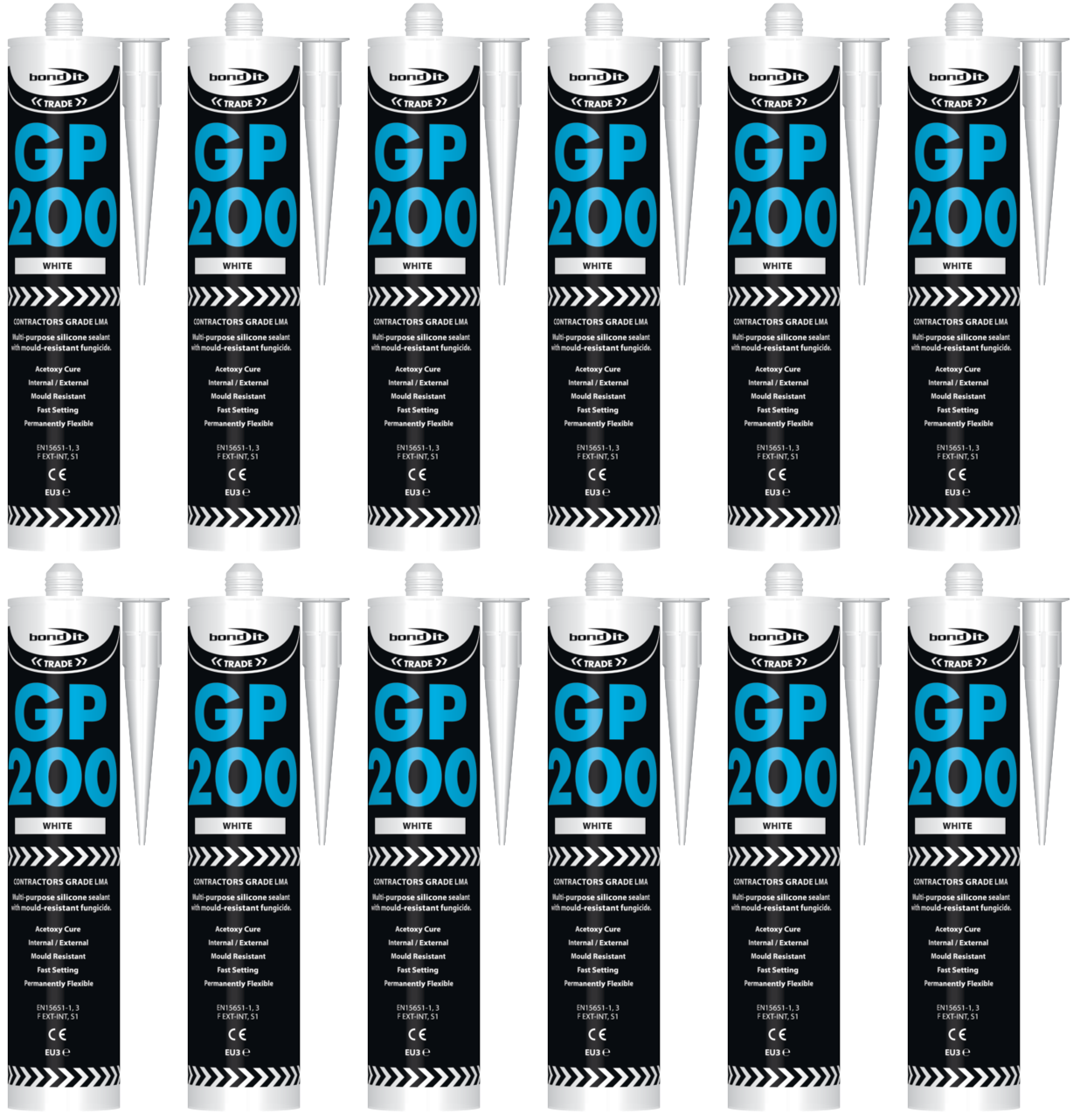 Bond It Gp200 Contractors Grade Lma Silicone Sealant Eu3 Kitchen Bathroom - Image 17